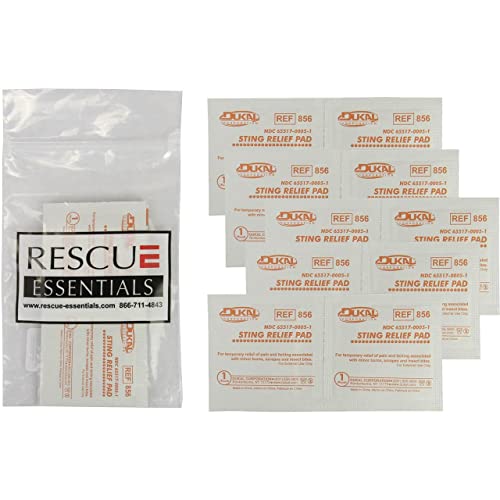 Rescue Essentials Sting Relief Wipes (10 pack) - Image 1
