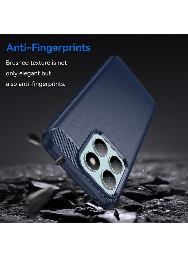 X-level HONOR X8b 4G Case Cover with Carbon Fiber Shockproof Rugged Shell Anti-Scratch Easy Install Anti-Scratch Soft TPU Comfortable Touch Back Cover Protective Accessory for HONOR X8b - Image 4