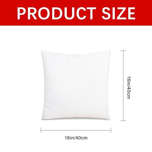 OKBA 4 PCS Christmas Decorations Sublimation Blanks Pillow Cases 16x 16 Christmas Cushion Covers Glossy Satin Pillow Covers Heat Transfer DIY Custom Picture Holiday Pillow Covers - Image 3