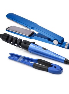 General 3-in-1 Ionic Hair Straightener & Curling Iron – Dual Styling with Ceramic Plates  - Image 1
