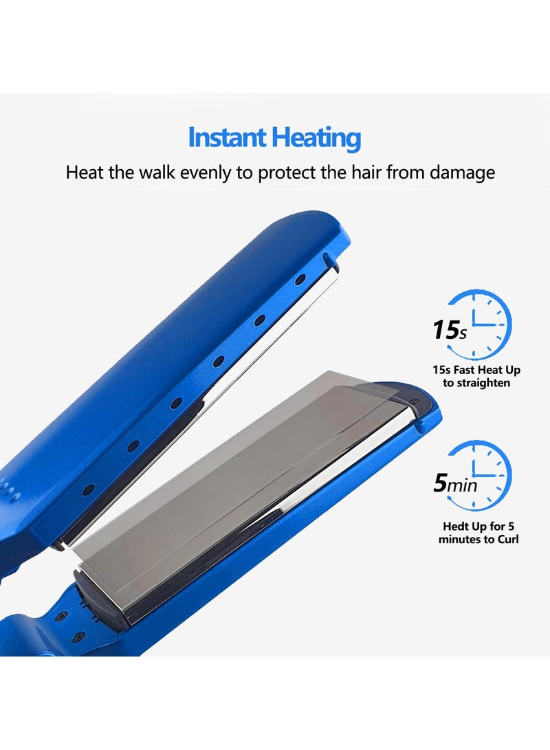 general مستقيم الشعر و مكواة تجعيد الشعر 3 في 1 أيوني - تصميم مزدوج مع ألواح سيراميك - Image 3