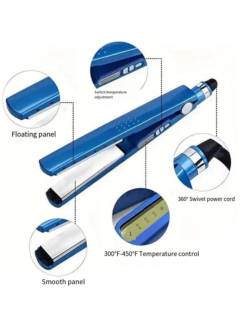 general مستقيم الشعر و مكواة تجعيد الشعر 3 في 1 أيوني - تصميم مزدوج مع ألواح سيراميك - Image 4