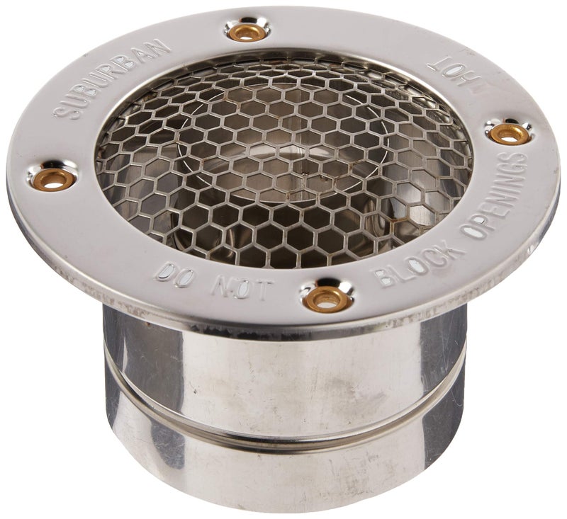 Chevrolet 261617 Nautilus Water Heater Vent Cap - 2" for 1" to 2" Wall Thickness, Silver - Image 3