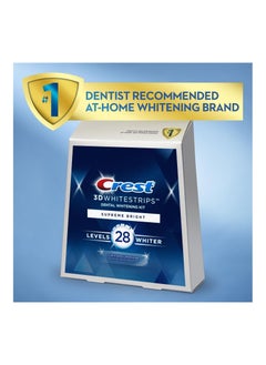 Crest 3D Whitestrips, Supreme Flexfit, Teeth Whitening Strip Kit, 42 Strips