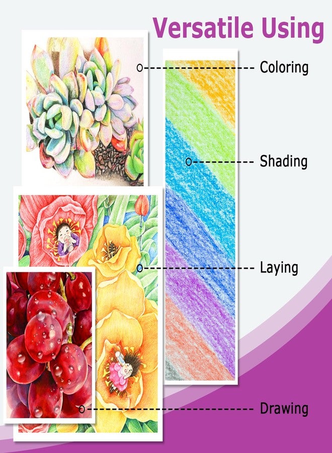 Hapikalor Colored Pencils, Soft Core Ideal for Drawing Blending Shading,Color Pencils Set Gift for Adults Kids Beginners, 72 count - Image 4