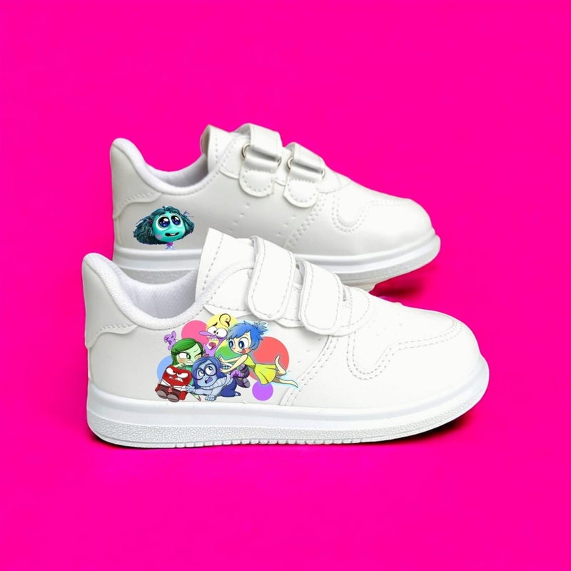Amazoon Desing Amazon Design Flat Reverse Printed Sneaker Kids Sports Shoes School  - Image 1