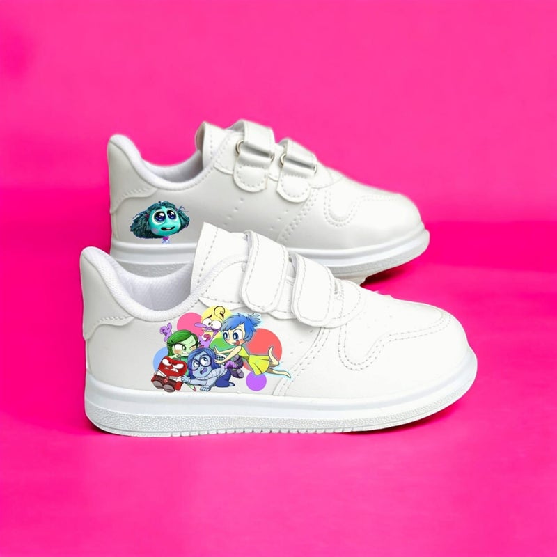Amazoon Desing Amazon Design Flat Reverse Printed Sneaker Kids Sports Shoes School  - Image 3