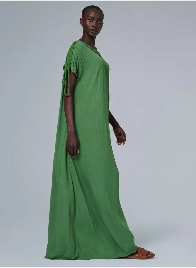 leem Braided Cord Detail Kaftan