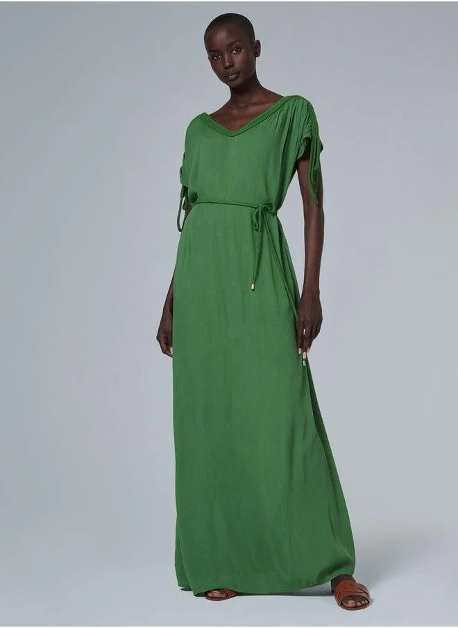 leem Braided Cord Detail Kaftan