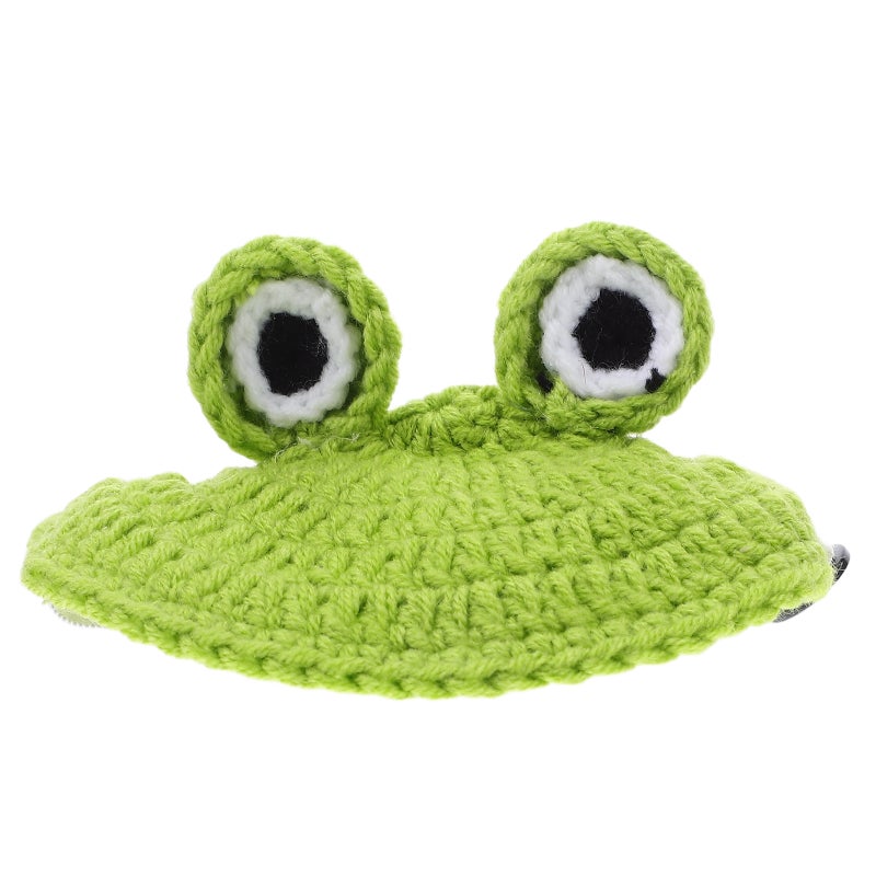 Turtle Sweater - Handmade Frog Designed Tortoise Knitted Sweater With Elastic Strap - Small Animal Turtle Winter Costume Apparel For Pet Photoshoot Holiday Cosplay - Image 1