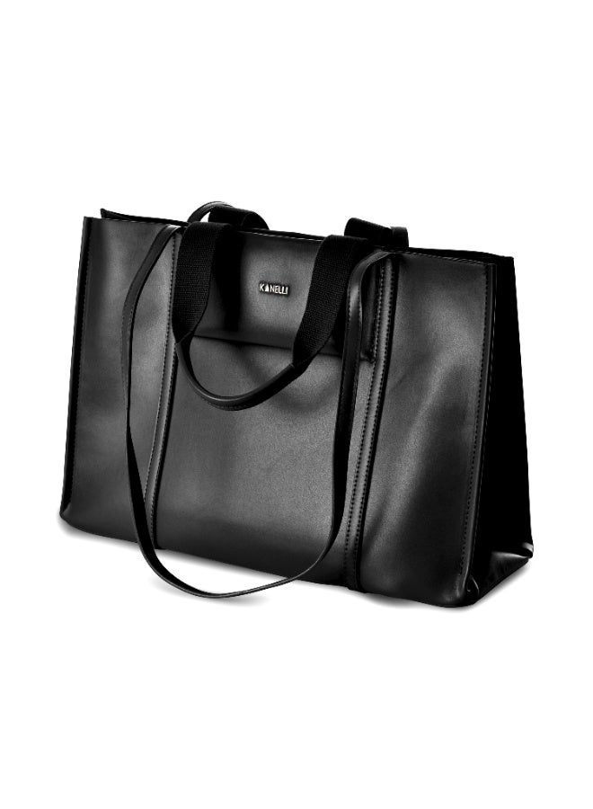 Kanelli PU Tote Bag AAY2411043 Women's Handbag 15.5 Inch Shoulder Bag for Work, Shopping & Everyday Use - Image 1
