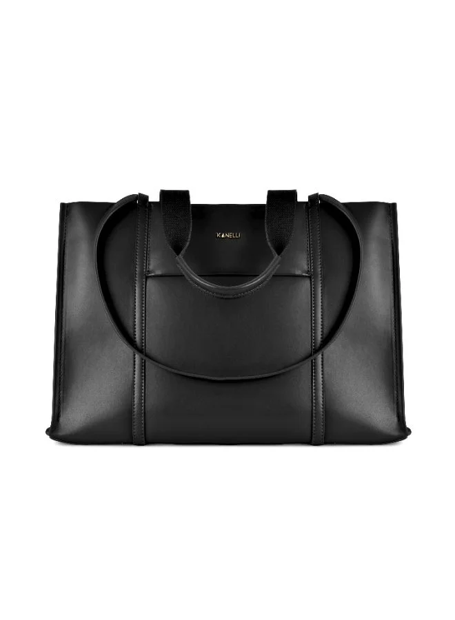 KANELLI Kanelli PU Tote Bag AAY2411043 Women's Handbag 15.5 Inch Shoulder Bag for Work, Shopping & Everyday Use