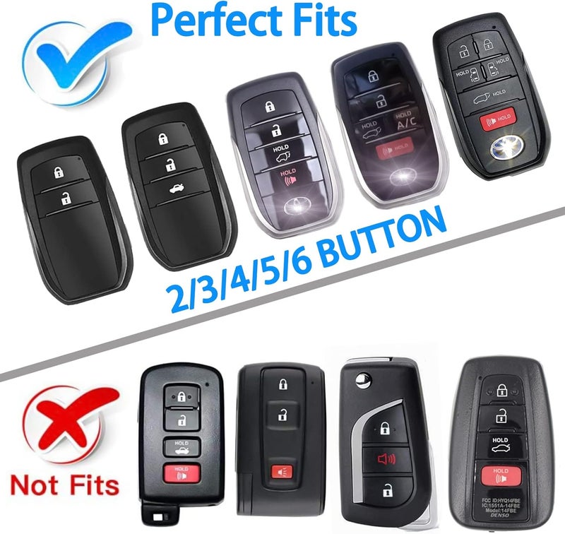 WORCAS Soft TPU Key Fob Cover for Toyota - Image 2