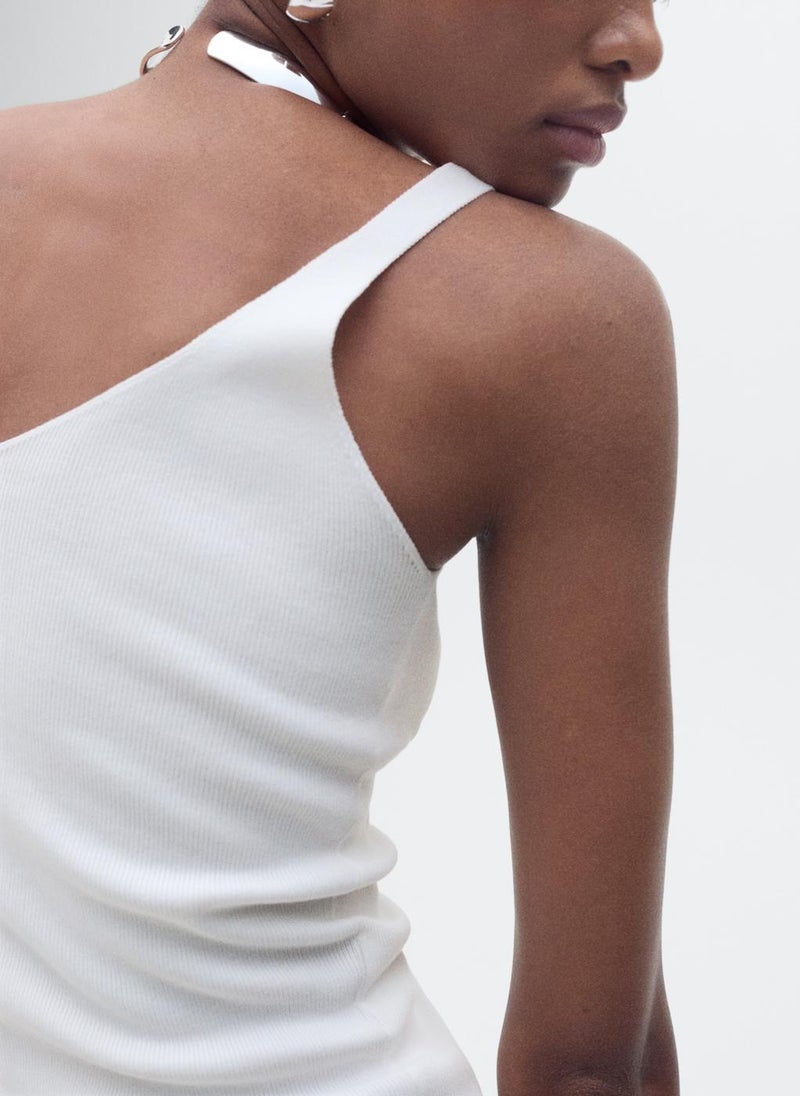 MANGO - V-Neck Knit Top - Image 1