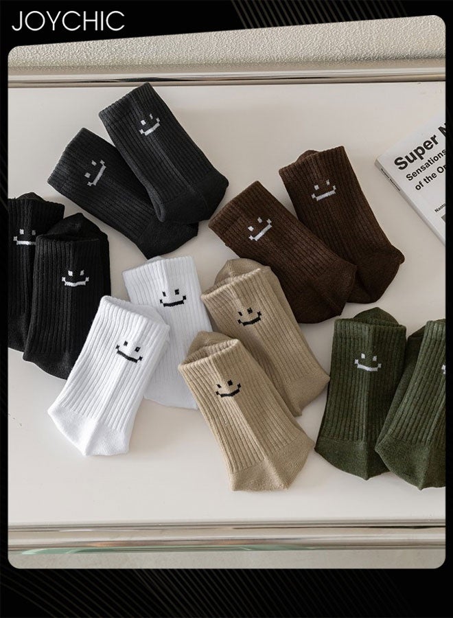 Joychic 6 أزواج من الجوارب الدافئة المتوسطة الطول للرجال لفصل الخريف والشتاء - Image 2