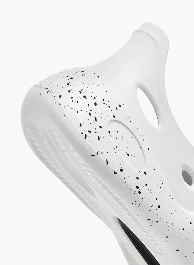 Lee Cooper Men's Printed Slip-On Clogs with Cutout Detail