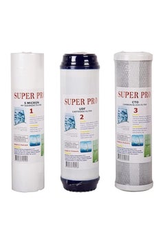 3 Stage water Filter, Whole House Water Filter,3-Stage water Filtration, Sets of High Capacity Replacement Pre-Filter Sets for Essence Series Reverse Osmosis Water Filter System Stage 1, 2&3.