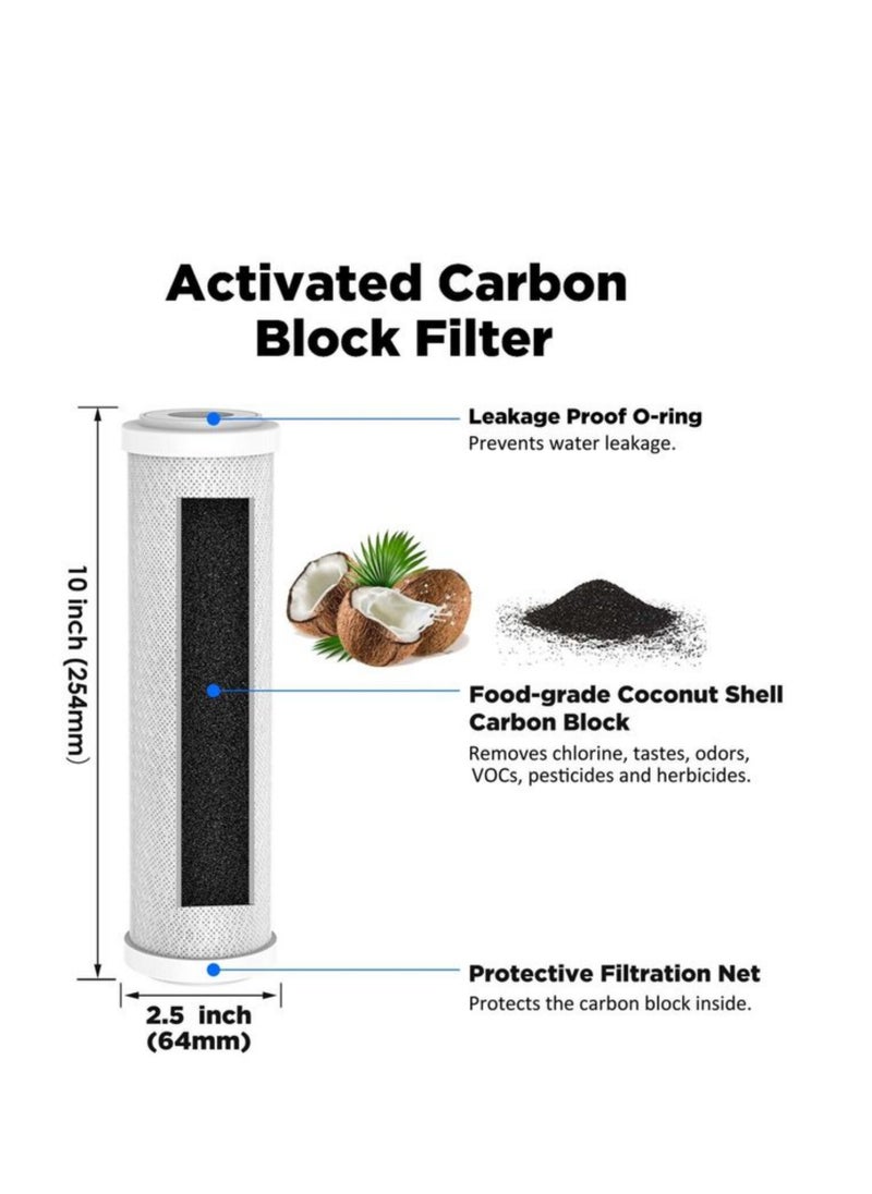 Generic - 3 Stage water Filter, Whole House Water Filter,3-Stage water Filtration, Sets of High Capacity Replacement Pre-Filter Sets for Essence Series Reverse Osmosis Water Filter System Stage 1, 2&3. - Image 1