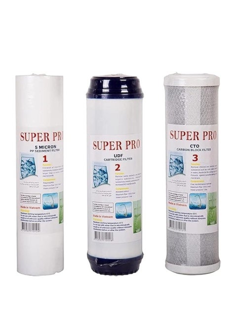 3-Stage High-Capacity Replacement Filter Set for Essence Series RO Systems – Stages 1, 2 & 3