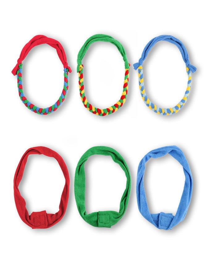 Sallurna 6 Packs Fabric Chewy Necklaces, Terry Cloth Chew Necklace for Autism Girls and Boys, ADHD Toddler, Teens, Adults - Image 1