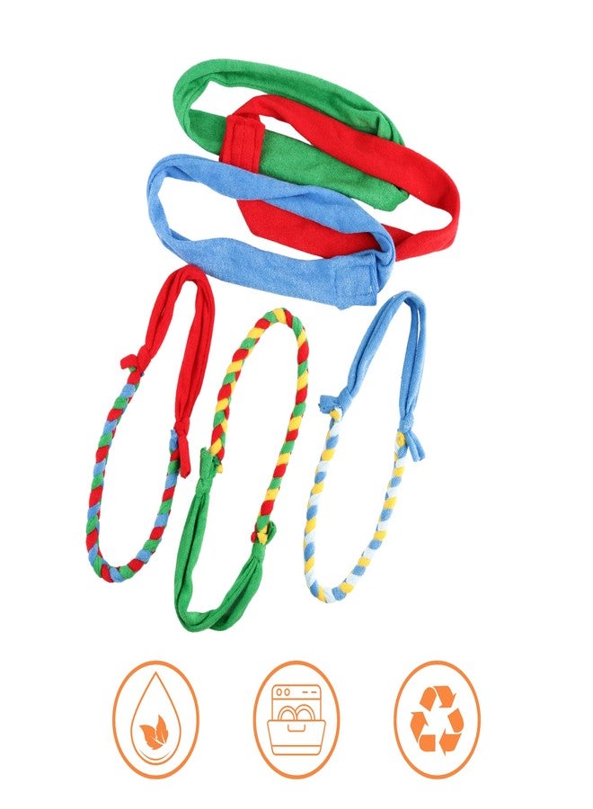 Sallurna 6 Packs Fabric Chewy Necklaces, Terry Cloth Chew Necklace for Autism Girls and Boys, ADHD Toddler, Teens, Adults - Image 5