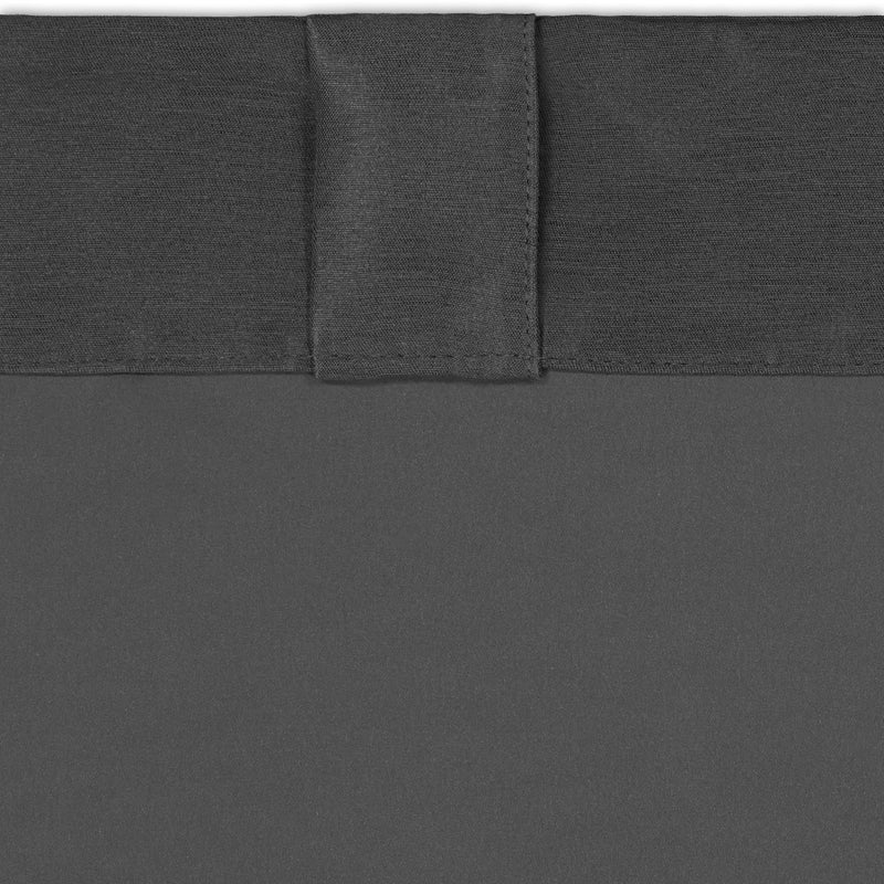 ECLIPSE Fresno Modern Blackout Thermal Rod Pocket Window Curtain for Bedroom (1 Panel), 52" x 95", Charcoal - Image 5