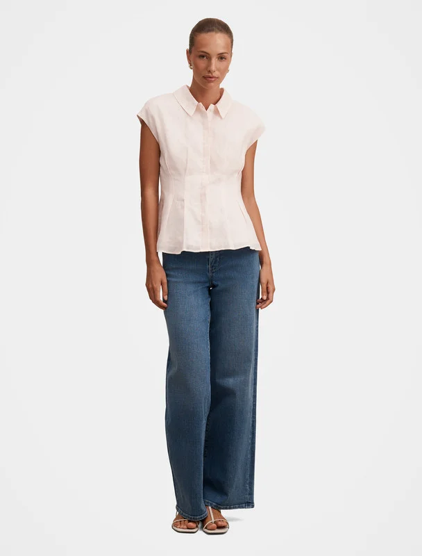 فورايفر نيو Carina Pleated Shirt