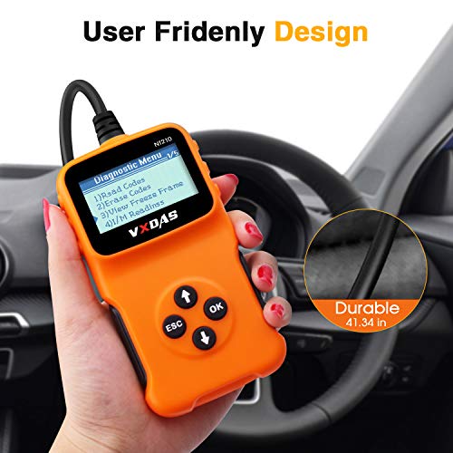 VXDAS OBD2 Scanner, OBD2 Reader, OBD II Scanner, Fix Car Diagnostic Tool, Code Reader for Cars and Trucks, Classic Enhanced Universal Engine Fault Car Diagnostic Scan Tool of All CAN Fault Car After 1996 - Image 2