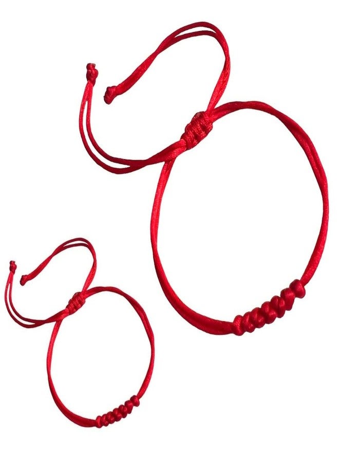 PHITECUS Red Bracelet protection for Newborn/Baby Girl/Baby boy/Girl and boy/Mommy and Me/family and Me. Amulet for Children. String for Good Luck and The Evil Eye. (Mommy and Me) - Image 1