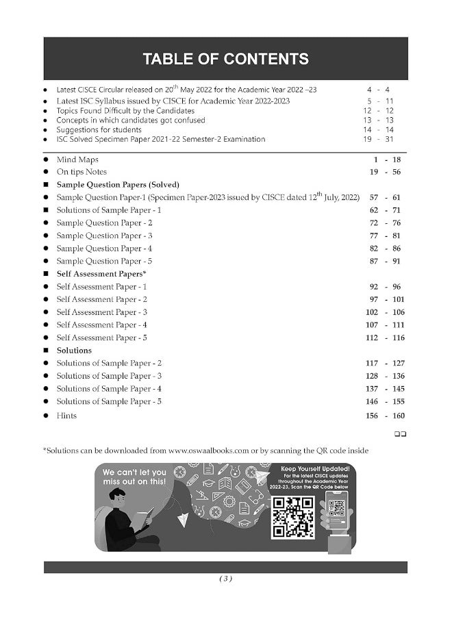 Oswaal ISC Sample Question Papers Class-12 Mathematics (For 2023 Exam)  - Image 3