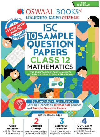 Oswaal ISC Sample Question Papers Class-12 Mathematics (For 2023 Exam) - pzsku/Z66CA96742AAEBBFB4443Z/45/1749823064/c0a1a298-0d6d-4c22-bc24-8823cd1b454d