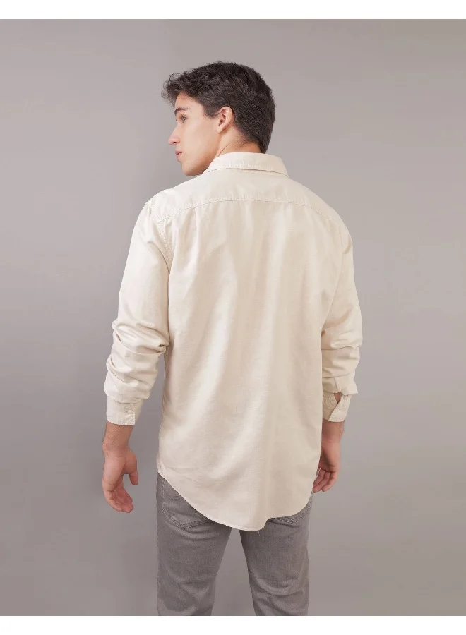 American Eagle Essential Button-Up Regular Fit Shirt