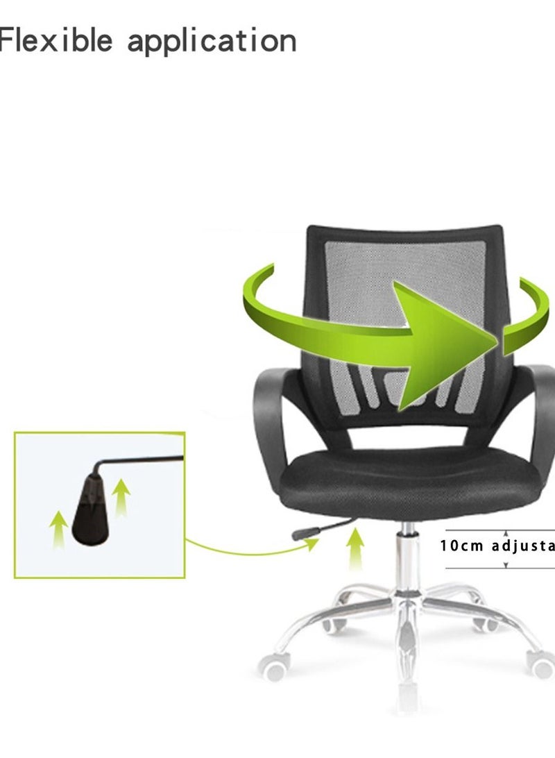 CityRiya-Long Office Chair, Home Office Desk Chair, Ergonomic Computer Chair, Swivel Executive Chair with with Flip-Armrest & Cushion for Lumbar Support Heavy People, Black - Image 5
