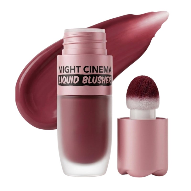 Liquid Blush, Color Liquids Blushes with Sponge Head, Matte Makeup Blusher Cream, Lasting, Lightweight, All-day Moisturizing and Smooth, Self-Contained Brush, Portable Makeup (101)