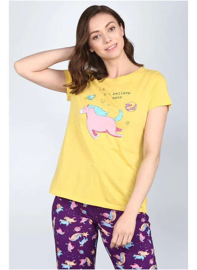 نسيسير Starlit Cuffed Pajama Set