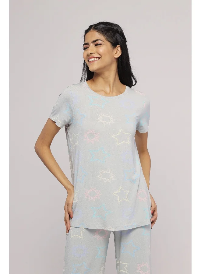 NeceSera Starlit Cuffed Pajama Set