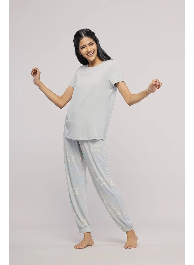 NeceSera Starlit Cuffed Pajama Set