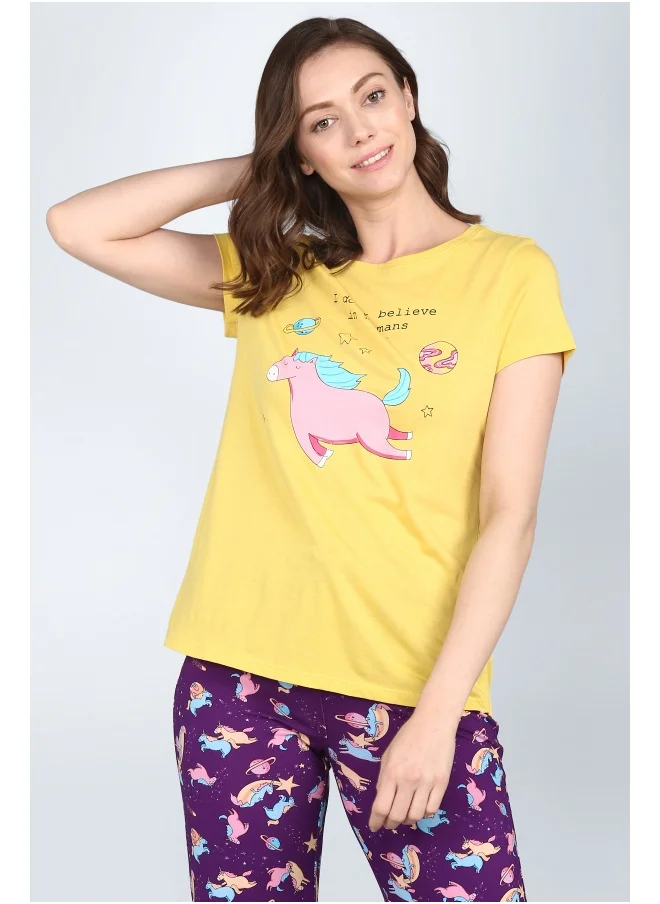 NeceSera Starlit Cuffed Pajama Set