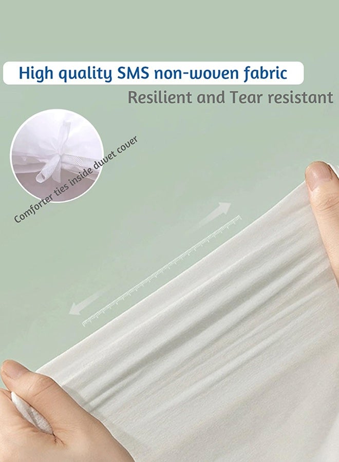 Sweet Life Disposable Sheets for Travel, Portable Travel Essentials Include Sheets Quilt Covers and 2 Pillowcases Fit for Hotel Travel Home Use. Universal Size Disposable Bed Sheets for Hotel - Image 3