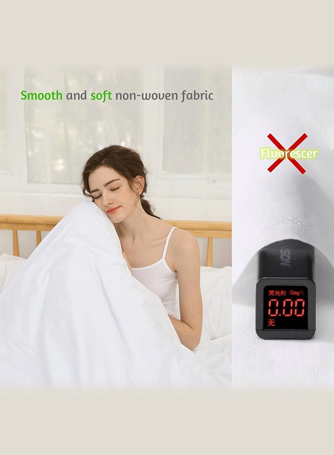 Sweet Life Disposable Sheets for Travel, Portable Travel Essentials Include Sheets Quilt Covers and 2 Pillowcases Fit for Hotel Travel Home Use. Universal Size Disposable Bed Sheets for Hotel - Image 4