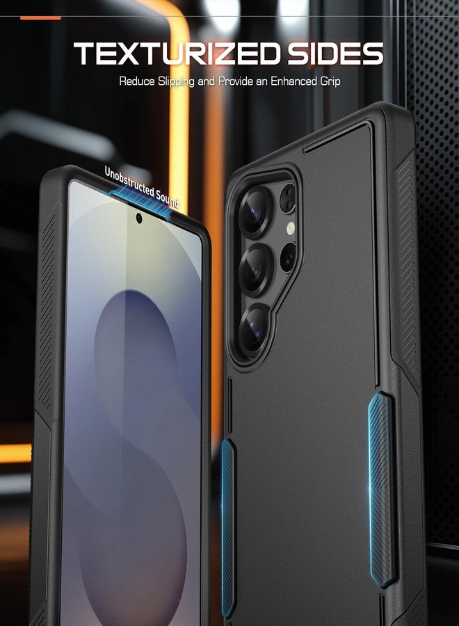 Poetic Neon Case for Samsung Galaxy S25 Ultra 5G, Dual Layer Heavy Duty Rugged Lightweight Slim Shockproof Protective Cover Phone Case, Black - Image 3