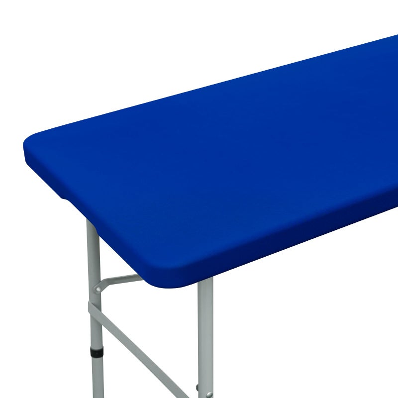 NEWISHER Fitted Rectangle Tablecloth 24 x 48 Inch Elastic Table Cloth for 4ft Table, Stretch Spandex Table Cover Royal Blue Washable Polyester Table Top Cap Cover for Dining Picnic Camping Indoor and Outdoor - Image 1