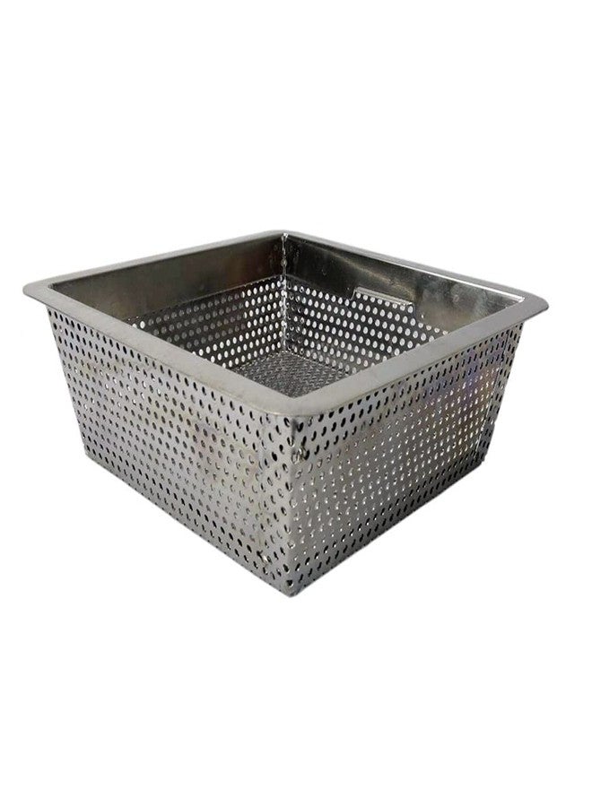AmGood 8.5 in. x 8.5 in. x 3 in. Stainless Steel Commercial Floor Drain Strainer - Image 3