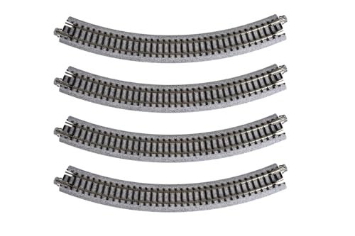 Kato USA Model Train Products Unitrack 249mm 9 34 Radius 45Degree Curve Track 4Piece - Image 1