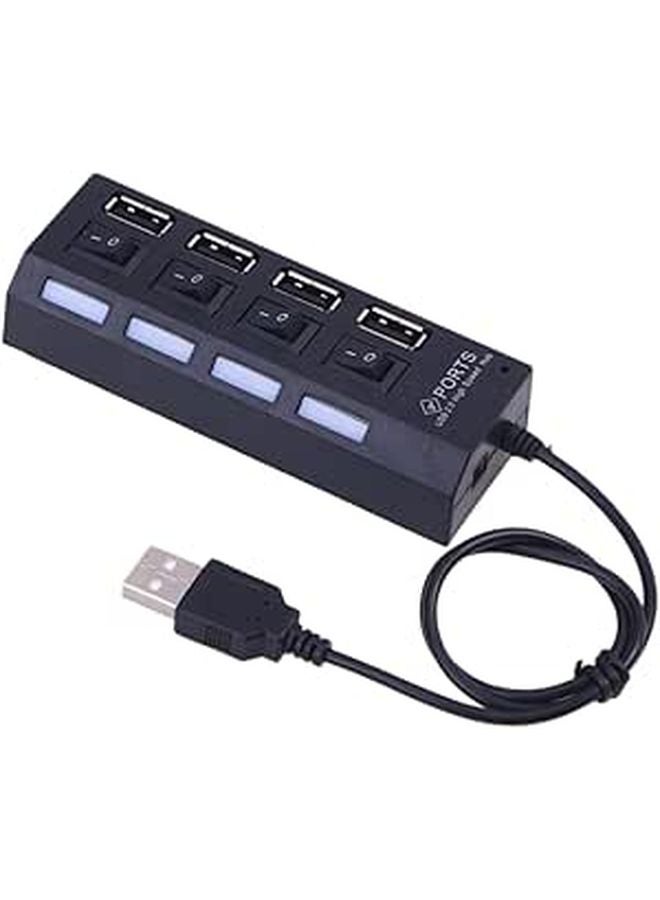 USB Hub with 4 Ports High Speed Data Transfer for Laptop PC - Image 1