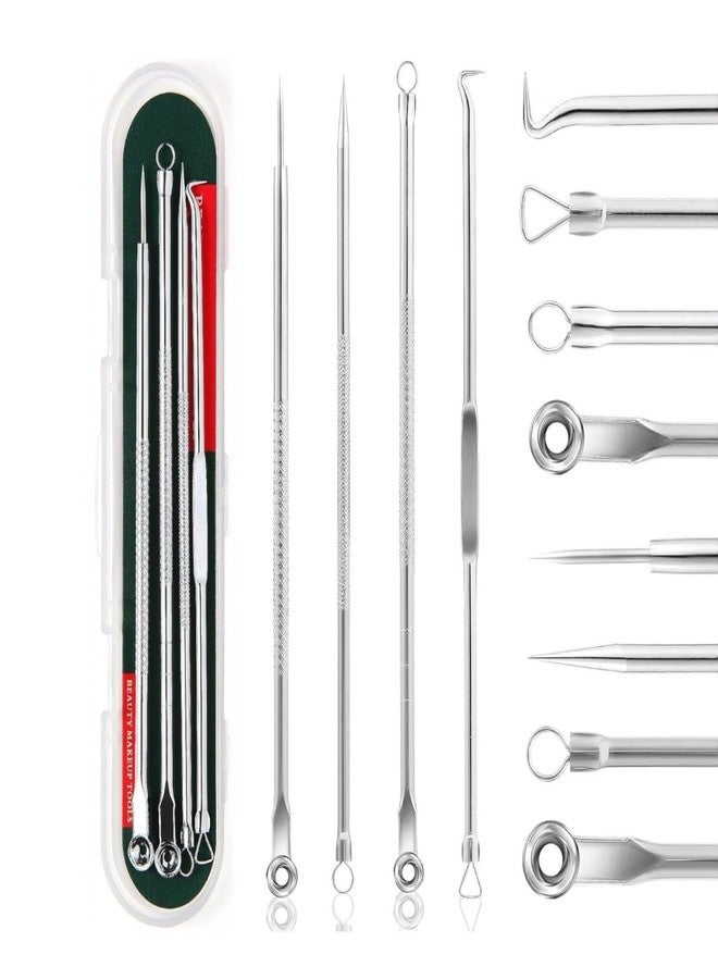 MESKIN Blackhead Remover Pimple Comedone Extractor Tool Best Acne Removal Kit - Treatment for Blemish, Whitehead Popping, Zit Removing for Risk Free Nose Face Skin with Case (4 Piece Set) - Image 1