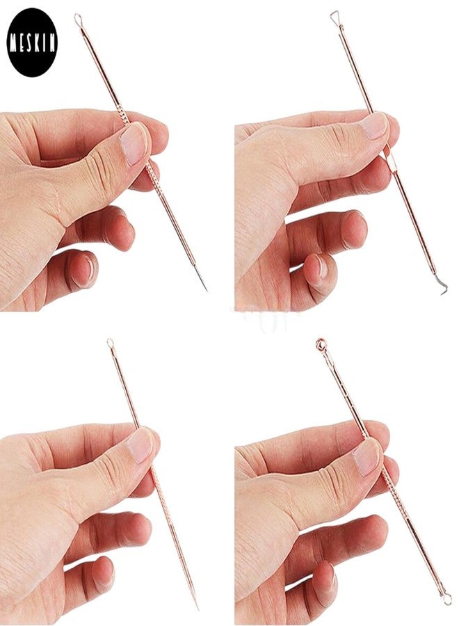 MESKIN Blackhead Remover Pimple Comedone Extractor Tool Best Acne Removal Kit - Treatment for Blemish, Whitehead Popping, Zit Removing for Risk Free Nose Face Skin with Case (4 Piece Set) - Image 4