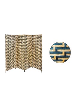 AL KHALDIYA Foldable partition room divider, 4 panels, dark brown 