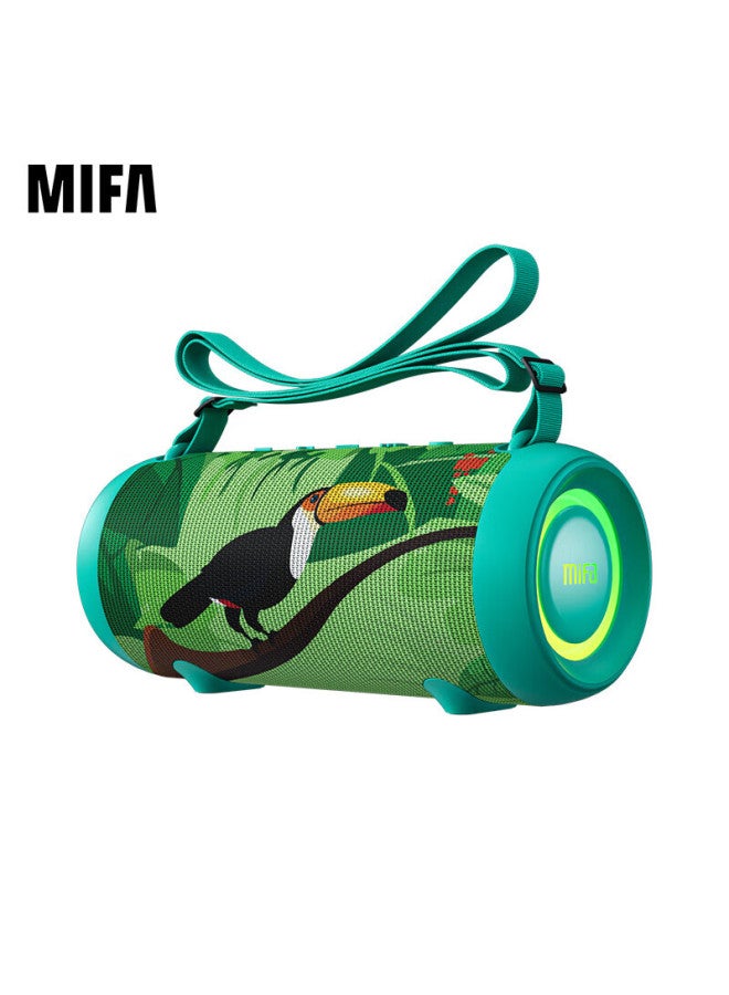 MIFA A90 Wireless Bluetooth Speaker, High-power Subwoofer, Mini Portable, Card-insertable, For Square Dancing, Car Use, Outdoor Camping, Small Speaker With Large Volume, Green - Image 1