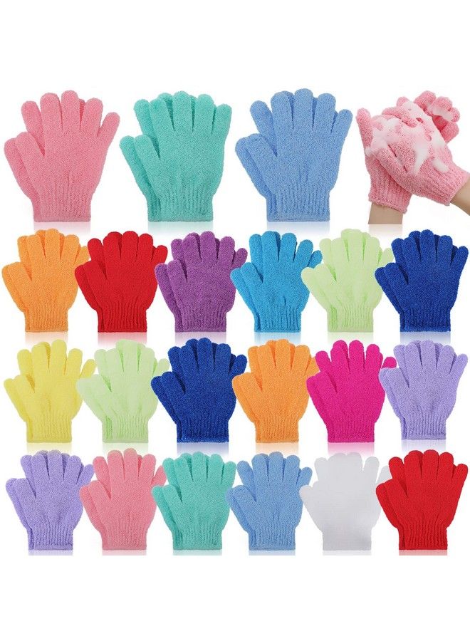 Tegeme 50 Pcs Exfoliating Gloves For Body Double Sided Exfoliating Bath Gloves Shower Gloves For Women Deep Clean Skin For Spa Massage Beauty Skin Shower Scrubber Bathing Accessories13 Colors  - Image 2